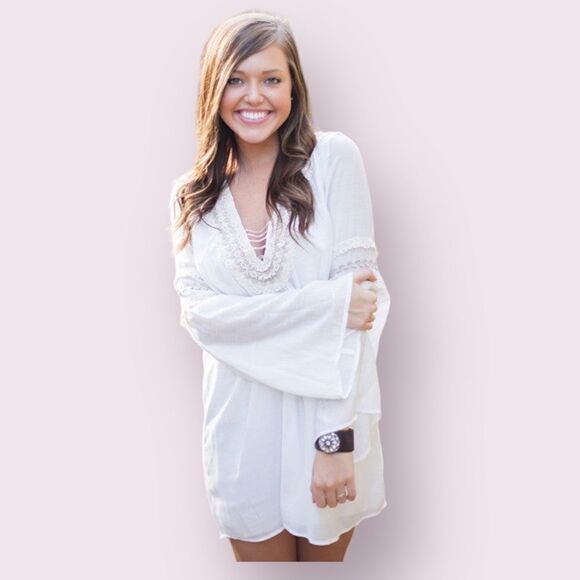 Judith March Carolina Cover-Up Mini Dress Size S - Picture 1 of 8